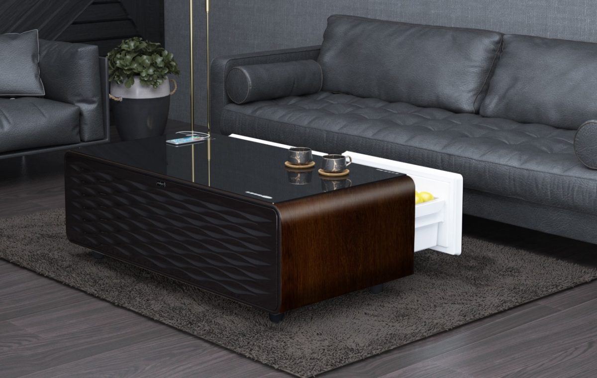 ⁦الطاولة الذكية لون بني خشبي (الحجم الكبير)⁩ - الصورة ⁦2⁩