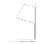 LED Table Lamp - White Stand - Image 4