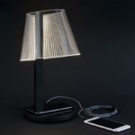 أباجورة LED أنيقة - قاعدة سوداء - الصورة 3