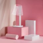 LED Table Lamp - White Stand - Image 3